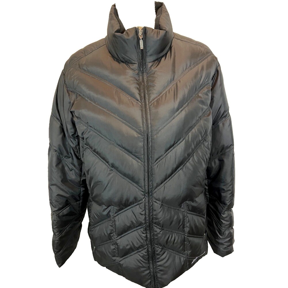 Eddie Bauer Women’s Black Long Sleeve High Neck Puff Winter Jacket XL - Picture 1 of 7